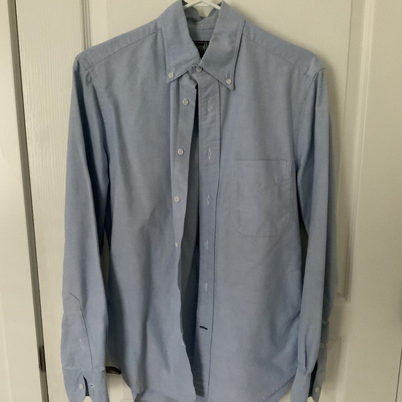 SOLD- Gitman Vintage Blue Oxford Shirt - size S - Picture 2 of 4